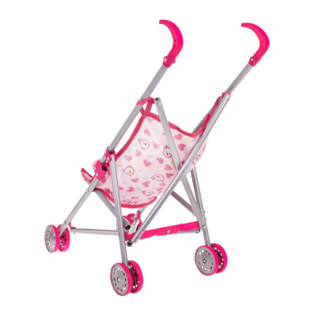 Zestaw do Opieki nad Lalką 3w1 dla dzieci 3+ Różowy + Wózek + Huśtawka + Bujak + Lalka